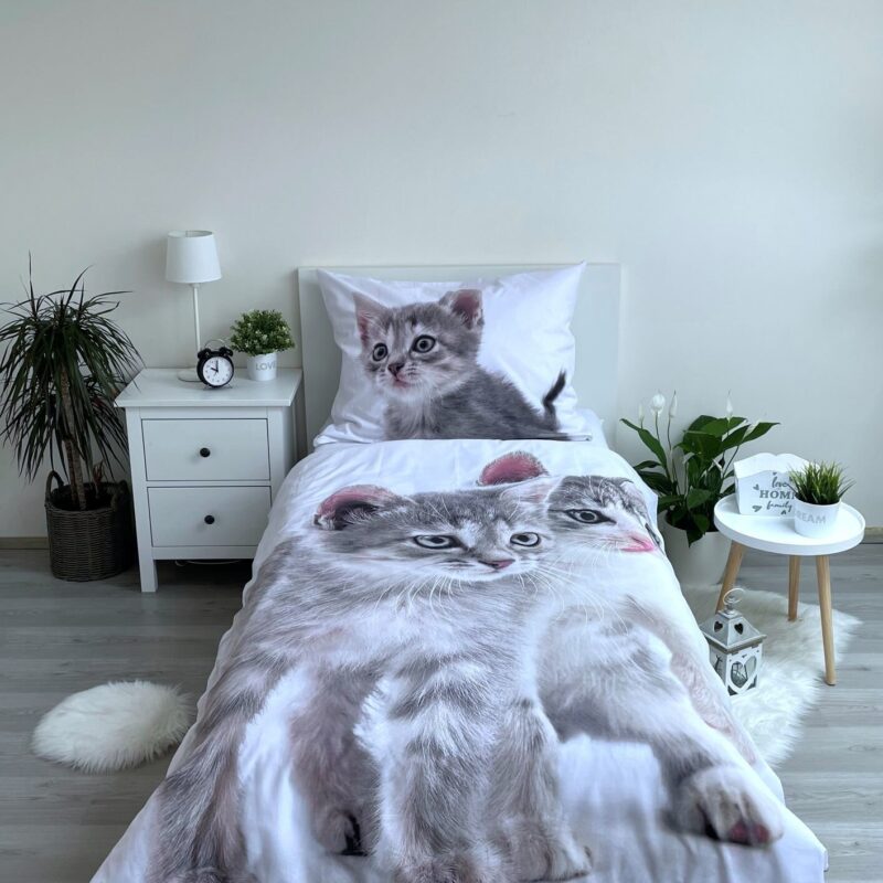Overtrek van Animal Pictures, 140 x 200 cm, kussensloop 70 x 80 cm
