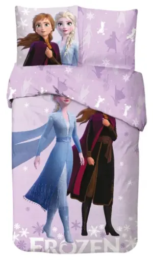 Disney Frozen dekbedovertrek roze 140 x 200 cm - Roze - 140 x 200 cm - 100% katoen