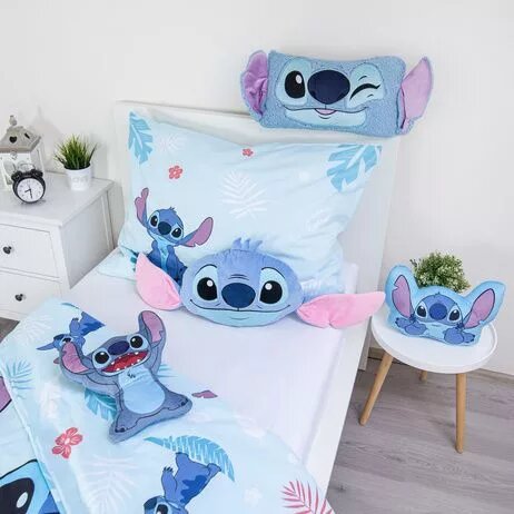 Sierkussen 'knipoog' 27 x 45 cm 27 x 45 cm van Lilo en Stitch, Blauw