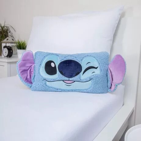 100% Polyester decoratiekussen 'knipoog' 27 x 45 cm van Lilo en Stitch in 27 x 45 cm