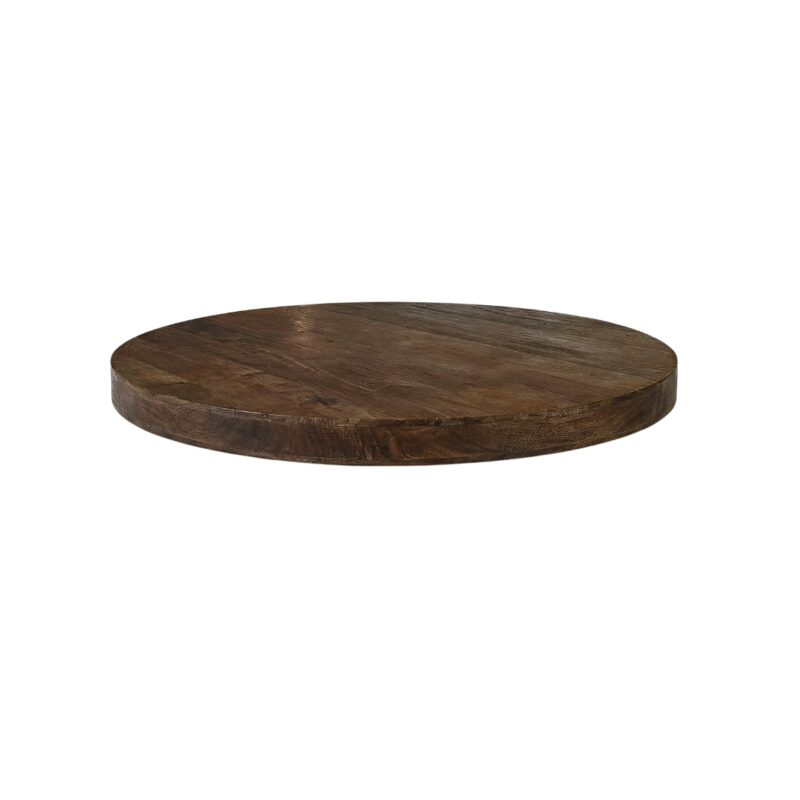 Label51 eetkamertafel Tafelblad Sloppy Edge - Espresso - Mangohout - foto 1