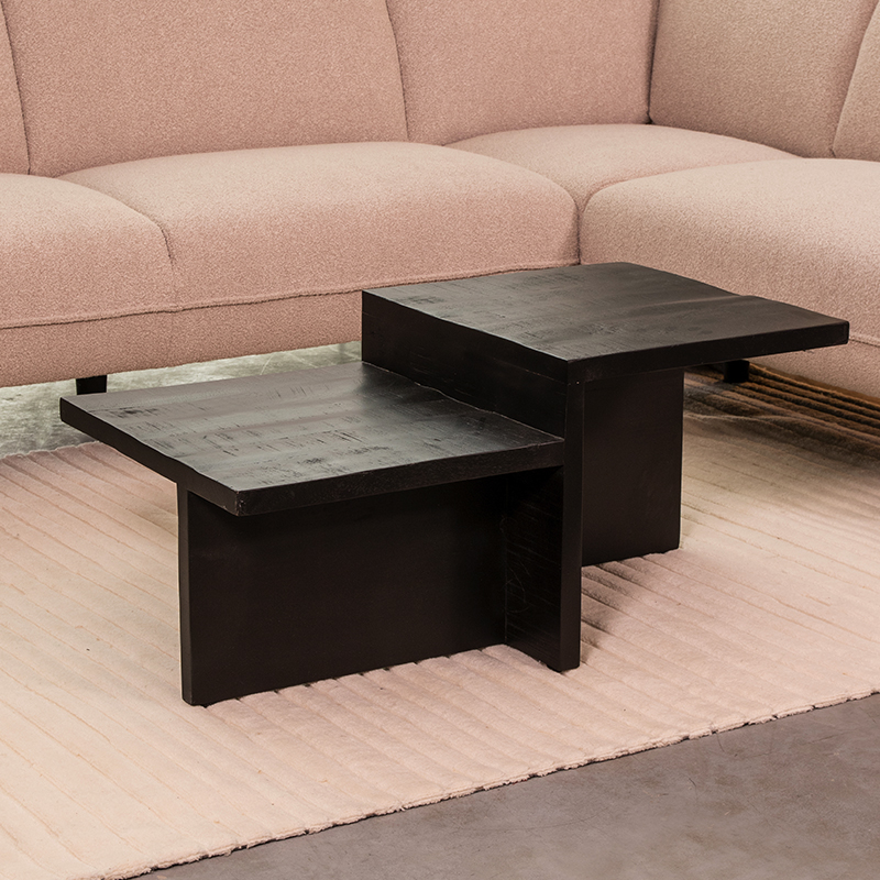 Label51 tafel Skip - Zwart - Mangohout