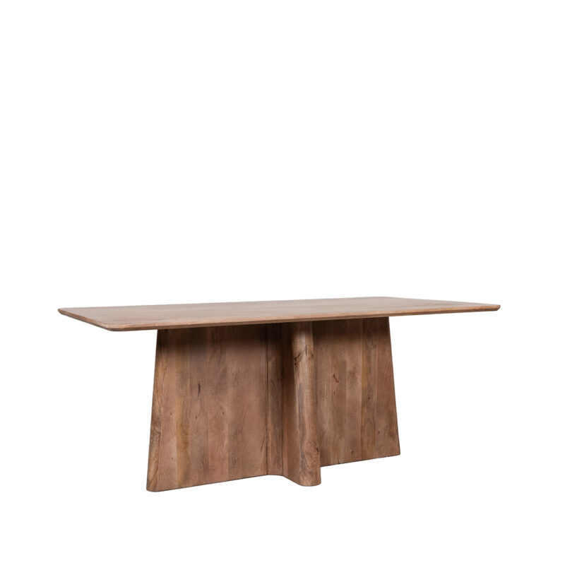 LABEL51 Eetkamertafel Scott - Nature Smooth - Mangohout - 220 cm