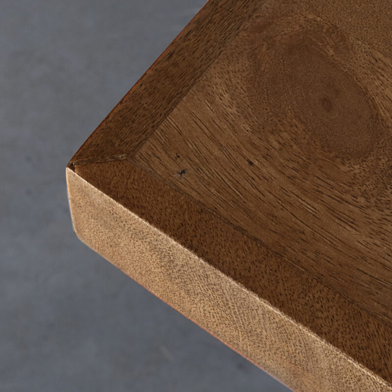 Mangohout tafel Tafelblad Straight Edge van Label51 - Nature Smooth