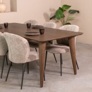 Label51 eetkamertafel Fly - Espresso - Mangohout