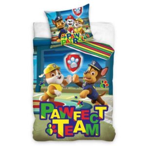 Paw Patrol dekbedovertrek Pawfect Team - Multicolor - 140 x 200 cm - 100% katoen