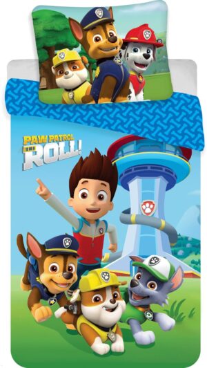 Paw Patrol dekbedovertrek Patrol is on a Roll! - Multicolor - 140 x 200 cm - 100% katoen - kussensloop 60 x 63 cm