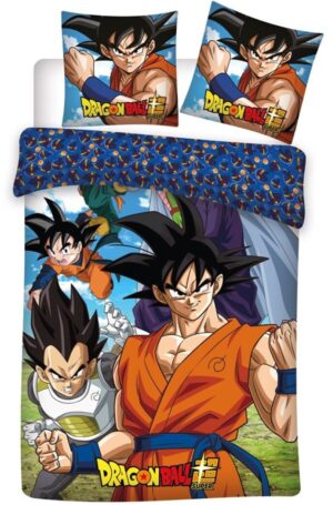 Dragon Ball Z dekbedovertrek 140 x 200 cm - Multicolor - 140 x 200 cm - polykatoen - kussensloop 65 x 65 cm