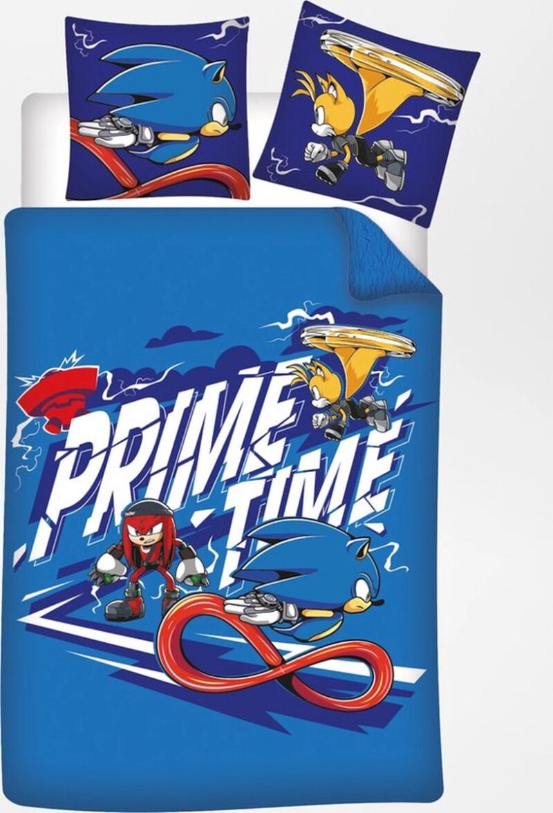 Sonic dekbedovertrek Prime 140 x 200 cm polykatoen - Blauw/Wit - 140 x 200 cm - 50% Katoen / 50% Polyester