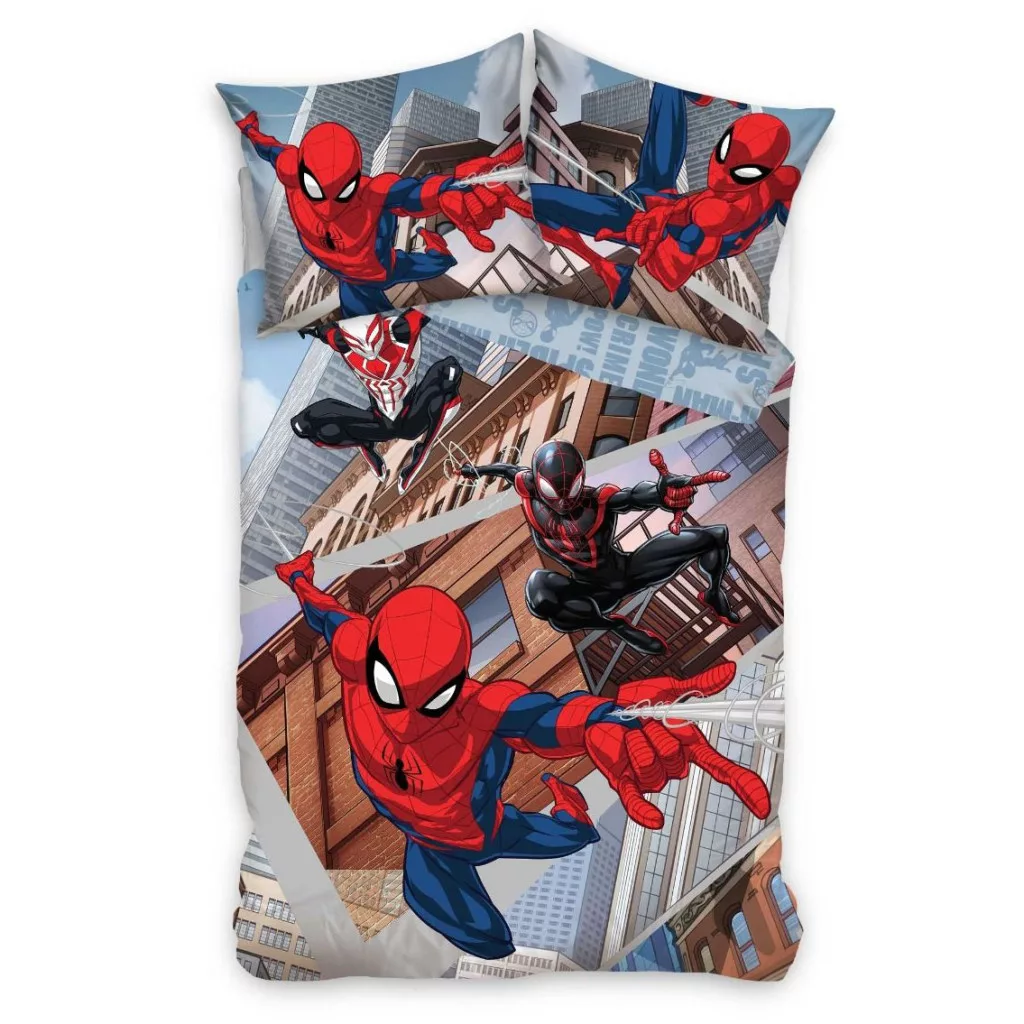 Spiderman dekbedovertrek Swing 140 x 200 cm - Blauw - 140 x 200 cm - 100% katoen