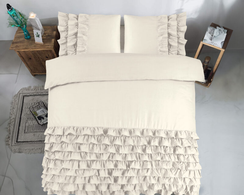 Dreamhouse bed 240 x 220 cm van Katoen - Crème
