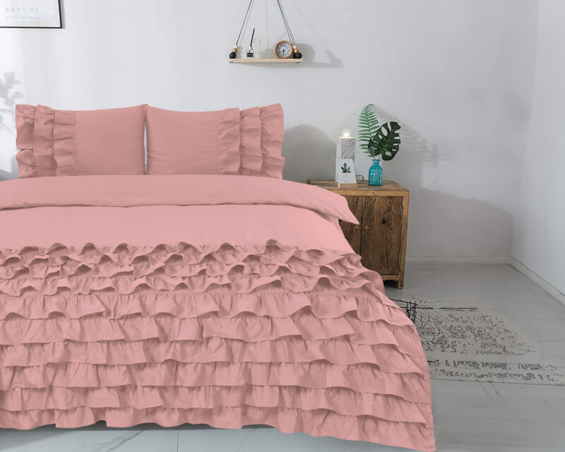 Dreamhouse bed 140 x 220 cm van Katoen - Roze