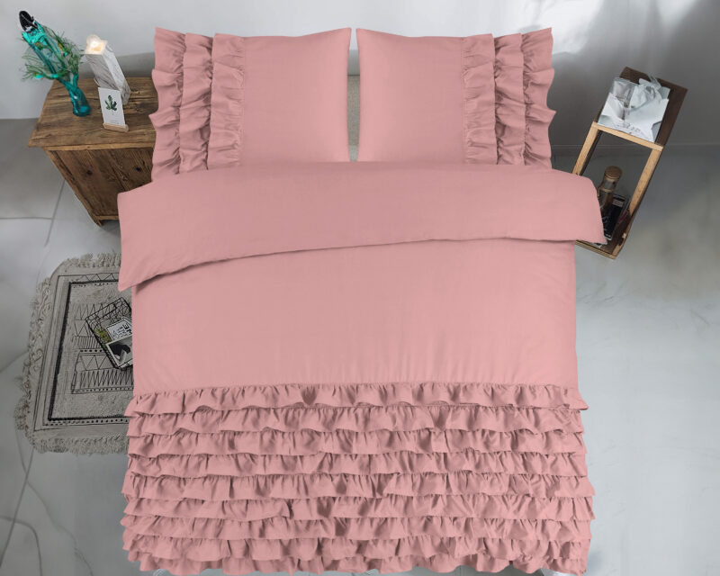 Dreamhouse bed 200 x 220 cm van Katoen - Roze