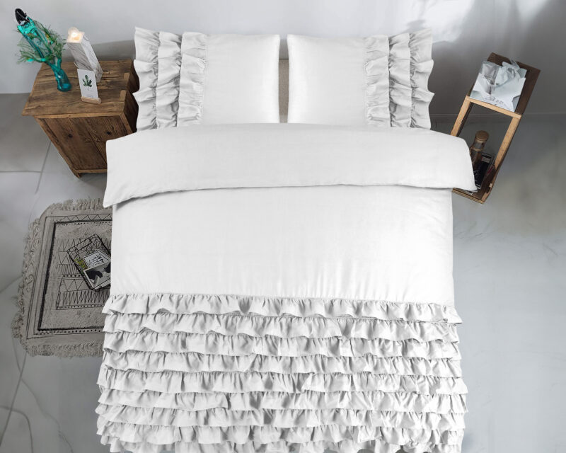 Cyprus Wit - Dreamhouse bed 240 x 220 cm van Katoen