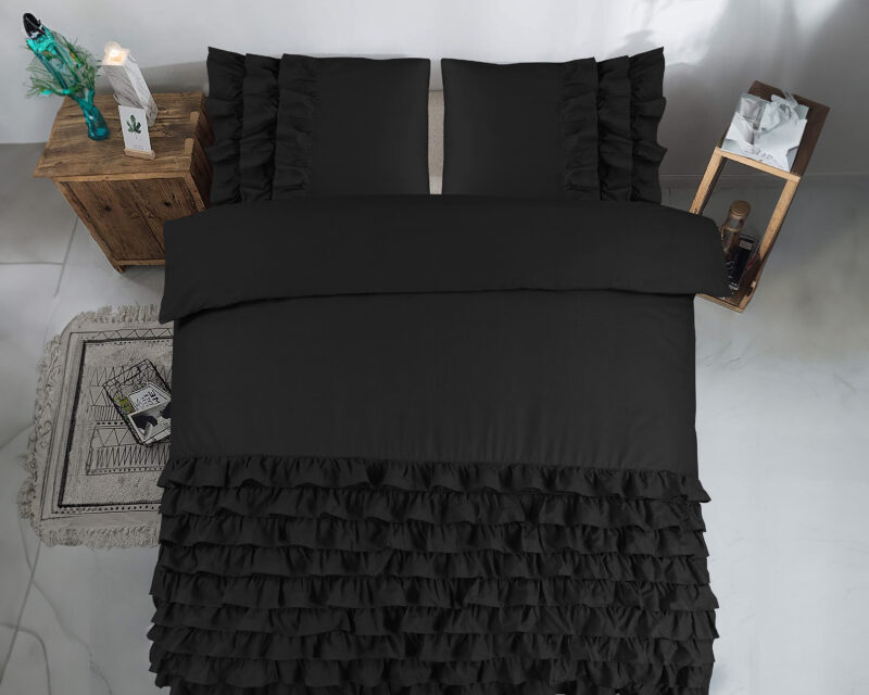 Dreamhouse bed 200 x 220 cm van Katoen - Zwart