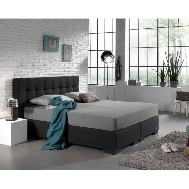 Dreamhouse Dubbel Jersey 220 gr. Hoeslaken Grijs 140 x 200/220