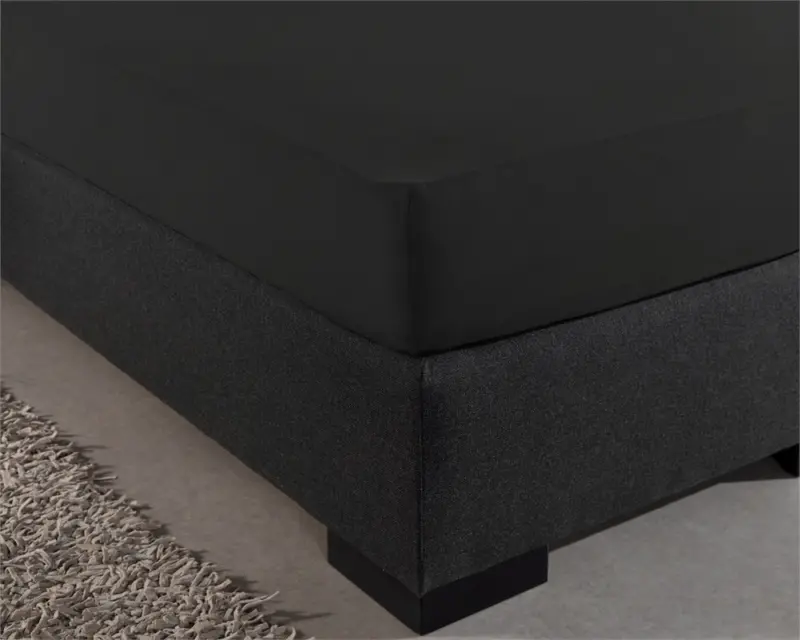 Hoeslaken Zwart 80/100 x 220 cm 80 x 220 cm van Dreamhouse, Zwart