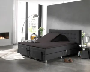 Dreamhouse hoeslaken Antraciet 160 x 220 cm - Antraciet - 160 x 220 cm - 100% katoen
