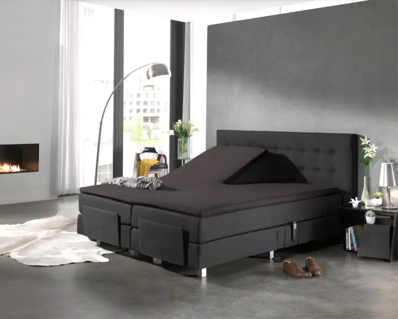 Dreamhouse Splittopper Katoen Hoeslaken Antraciet 160 x 220