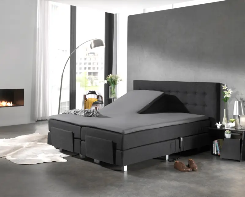 Dreamhouse Splittopper Katoen Hoeslaken Grijs 160 x 210 cm