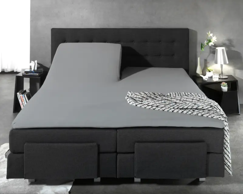 Dreamhouse laken 160 x 210 cm van 100% katoen, Grijs 160 x 210 cm