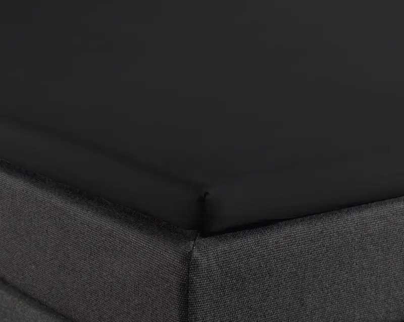 Hoeslaken Zwart 160 x 210 cm 160 x 210 cm van Dreamhouse, Zwart