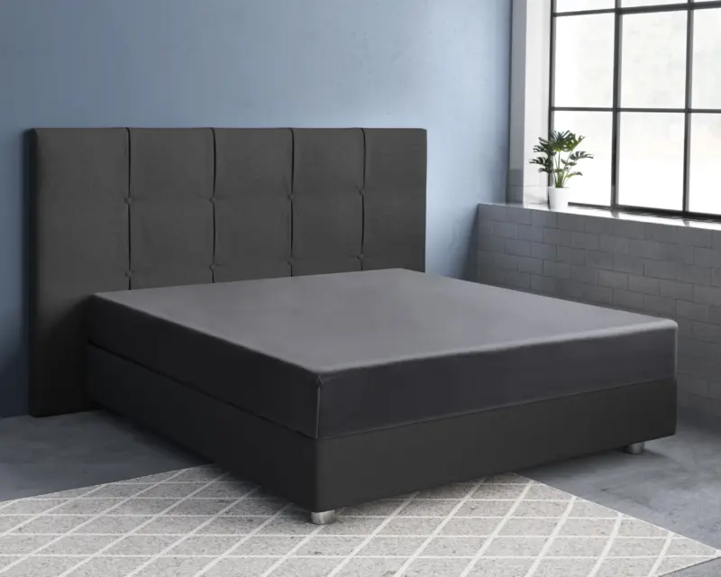 Primaviera Deluxe Satijnen Hoeslaken Antraciet 80 x 200