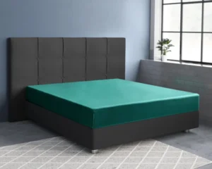 Primaviera Deluxe hoeslaken Donker Groen 180 x 200 cm - Donker Groen - 180 x 200 cm - 100% katoen/satijn