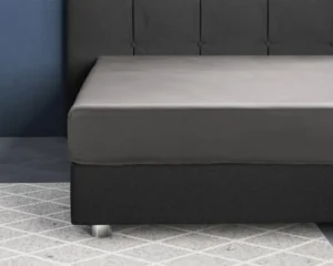 Primaviera Deluxe hoeslaken Grijs 120 x 200 cm - Grijs - 120 x 200 cm - 100% katoen/satijn
