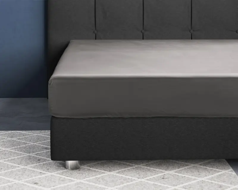 Primaviera Deluxe hoeslaken Grijs 70 x 200 cm - Grijs - 70 x 200 cm - 100% katoen/satijn