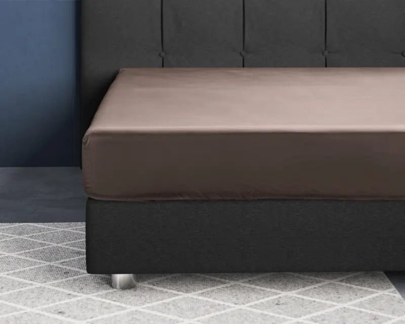 Taupe 160 x 200 cm laken van Primaviera Deluxe, 160 x 200 cm