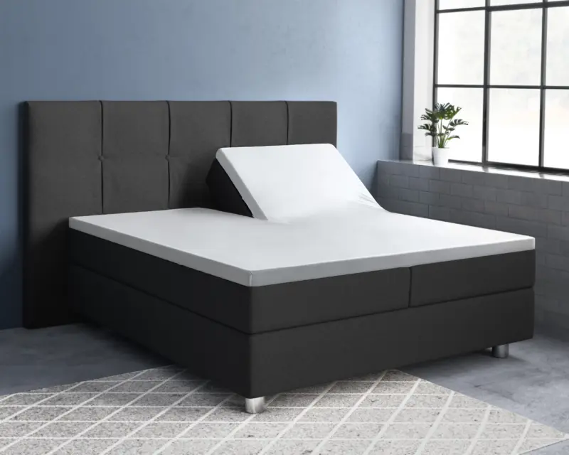 Primaviera Deluxe Splittopper Satijn Hoeslaken Wit 180 x 220 cm