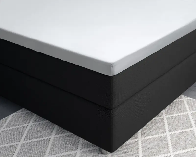 100% katoen/satijn hoeslaken Wit 180 x 220 cm van Primaviera Deluxe in 180 x 220 cm