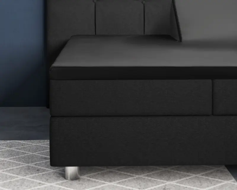 Zwart 160 x 200 cm laken van Primaviera Deluxe, 160 x 200 cm