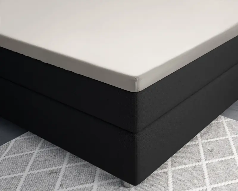 100% katoen/satijn hoeslaken Creme 140 x 200 cm van Primaviera Deluxe in 140 x 200 cm