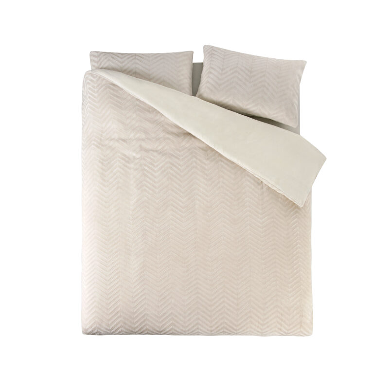 Sleeptime Chevron Teddy Créme 200 x 200/220 cm