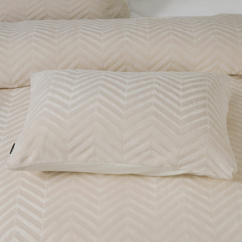 Sleeptime Chevron Teddy Créme 240 x 200/220 cm
