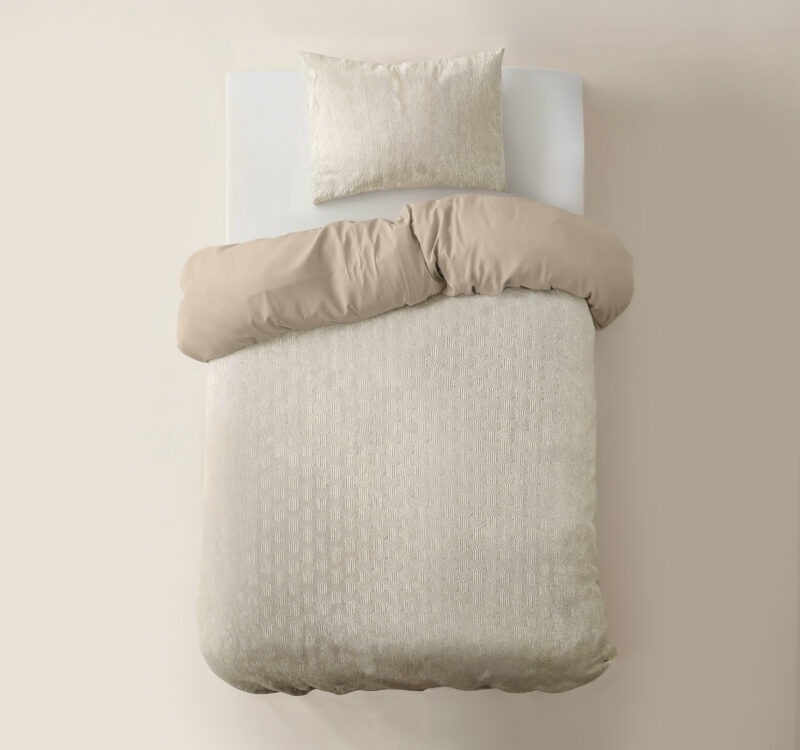 Sleeptime Flanel Art Beige 140 x 220 cm