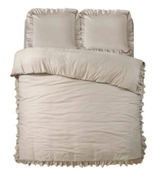 Sleeptime Ruffles Taupe 140 x 200/220