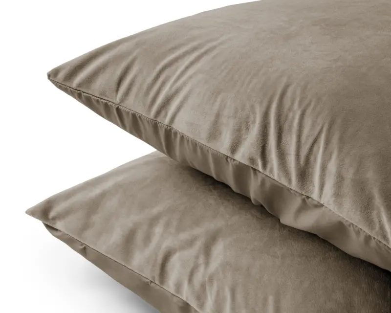 Velvet Taupe Grijs - Hoofdkussen van Sleeptime