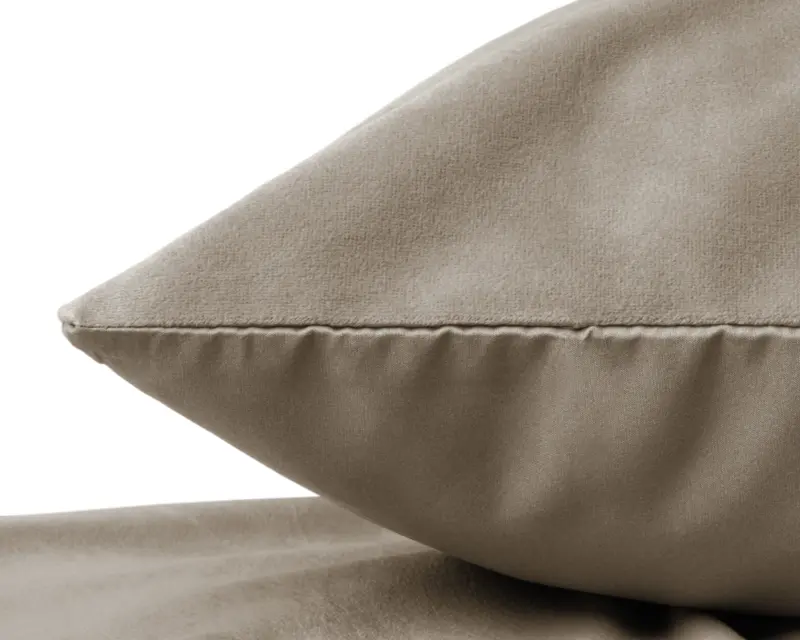 Taupe Grijs - 100% Velvet kussen van Sleeptime