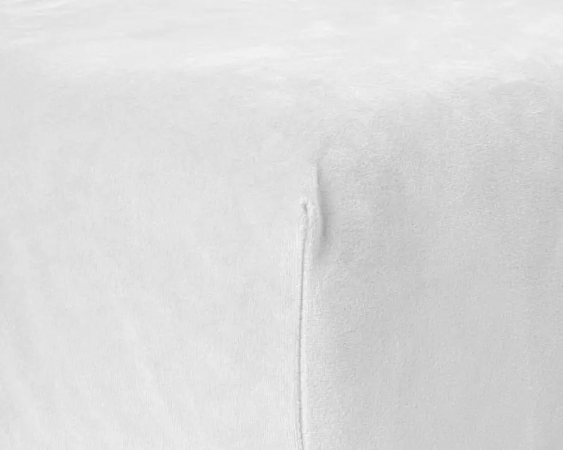 Sleeptime laken 90 x 200 cm van 100% Velvet Polyester, Wit 90 x 200 cm