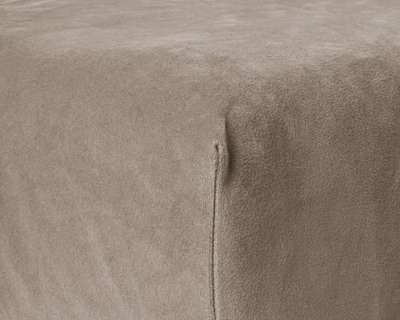 Hoeslaken Taupe/Grijs 140 x 200 cm 140 x 200 cm van Sleeptime, Wit