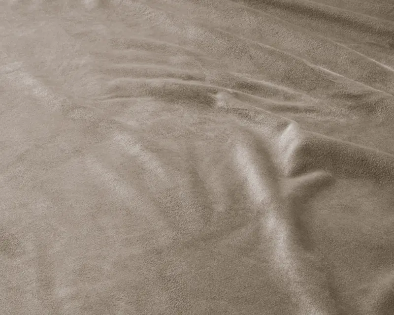 Sleeptime laken 140 x 200 cm van 100% Velvet Polyester, Taupe/Grijs 140 x 200 cm