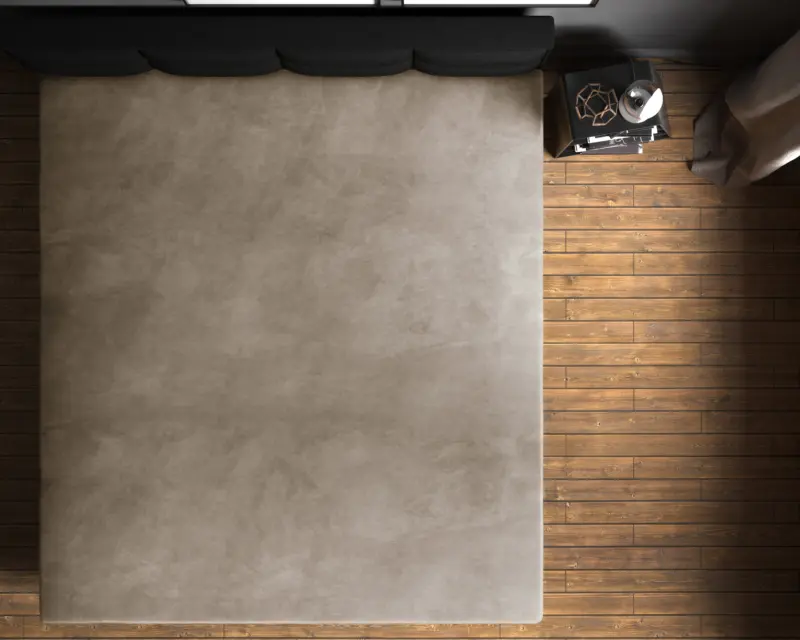 Sleeptime laken 90 x 200 cm van 100% Velvet Polyester, Taupe/Grijs 90 x 200 cm