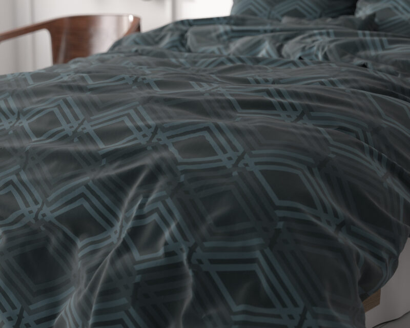 Wavey Navy 240 x 200/220