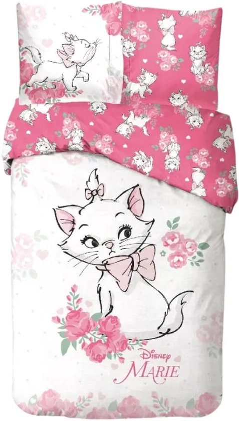 Disney AristoCats dekbedovertrek - Roze - 140 x 200 cm - 100% katoen