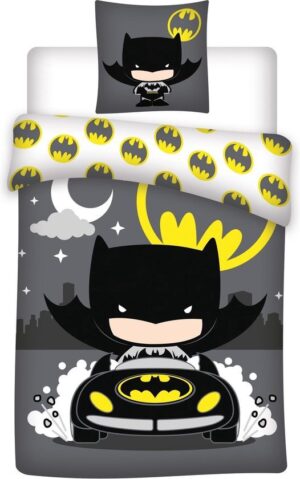 Batman dekbedovertrek Batmobile 140 x 200 cm - Zwart - 140 x 200 cm - 100% katoen