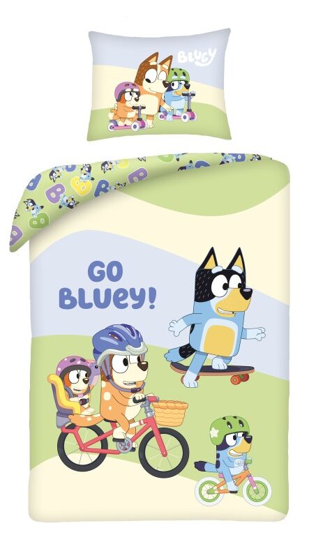 Bluey dekbedovertrek Go 140 x 200 cm - Multicolor - 140 x 200 cm - 100% katoen