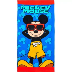 Disney Mickey Mouse strandlaken Cool 70 x 140 cm - Blauw - 70 x 140 cm - 100% katoen